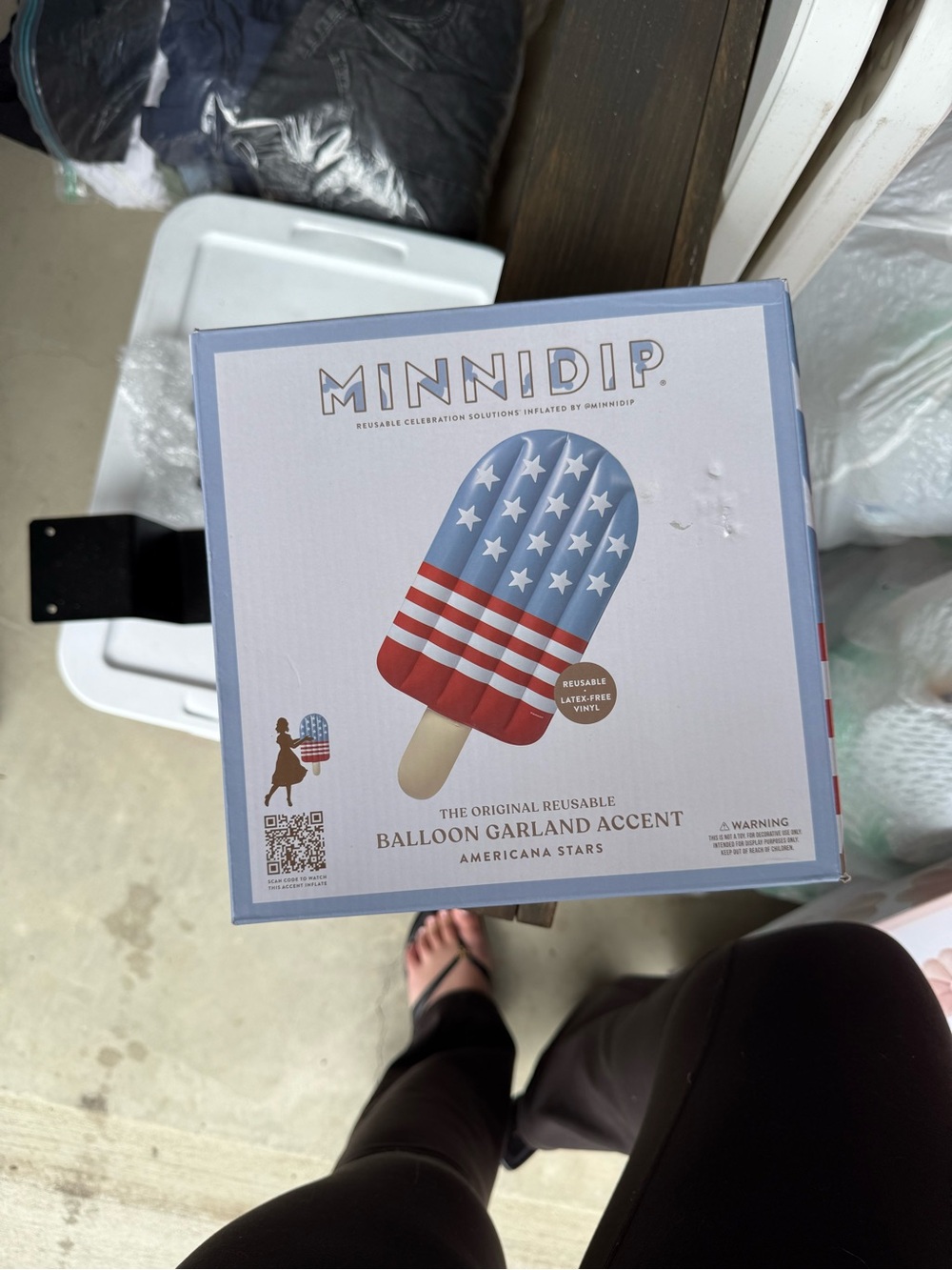 MINNIDIP Reusable Balloon Garland Accent – Americana Stars